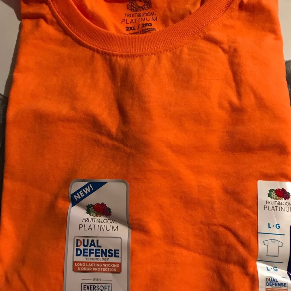 Fruit Of The Loom Dual Defense T-Shirt (Orange)